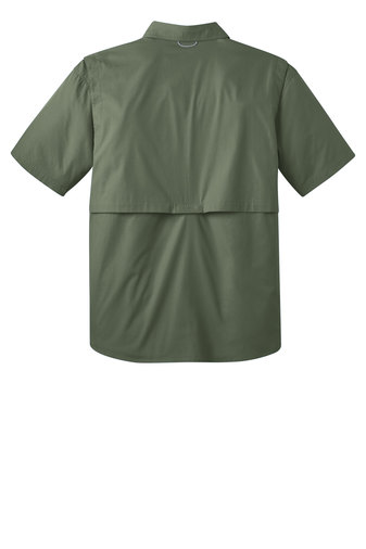 Eddie Bauer® - Short Sleeve Fishing Shirt, Rocky Mountain Embroidery