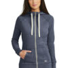 Ladies New Era Sueded Cotton Full Zip Hoodie - Image 4