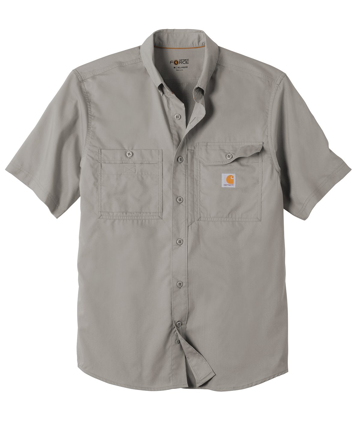 Carhartt Force ®Ridgefield Solid Short Sleeve Shirt, Rocky Mountain  Embroidery