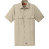 Red Kap® Men's Short Sleeve Solid Ripstop Shirt - Image 3