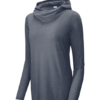 Ladies PosiCharge ® Tri-Blend Wicking Long Sleeve Hoodie