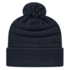 Cable Knit Beanie with Faux Fur Pom Option - Image 4
